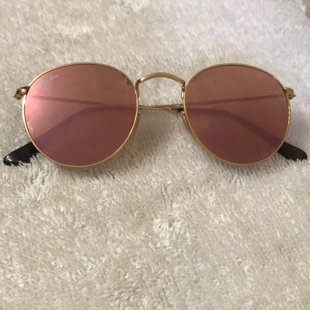 Ray-Ban pink round sunglasses